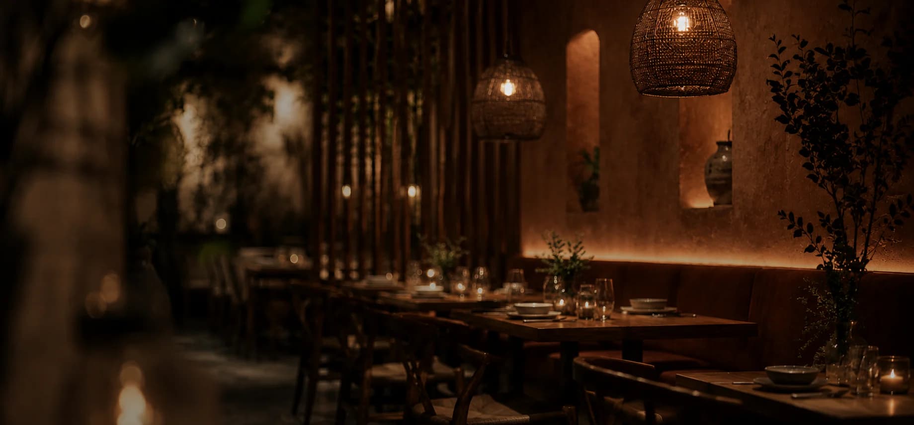 Nativa Bistro's warm, intimate dining atmosphere